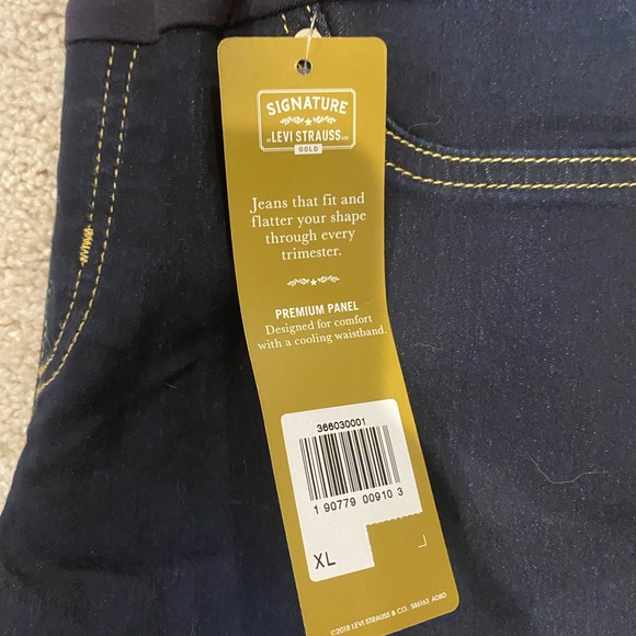 Signature by Levi Strauss Jeans Levi Maternity Skinny Jeans Xl